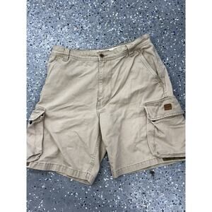Vintage Polo Ralph Lauren Cargo Shorts Military Style Size 34 Beige Pockets